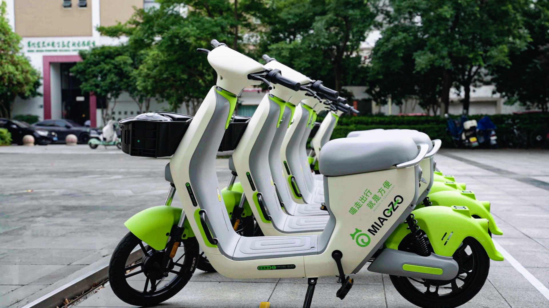 共享電單車(chē)需整齊擺放 共享電單車(chē)需整齊擺放